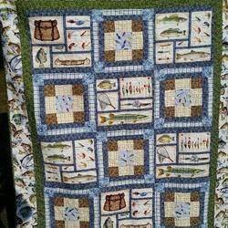 Fishing Hur Quilt vr and Home Decor