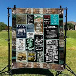 Fishing Hur Quilt wh and Home Decor
