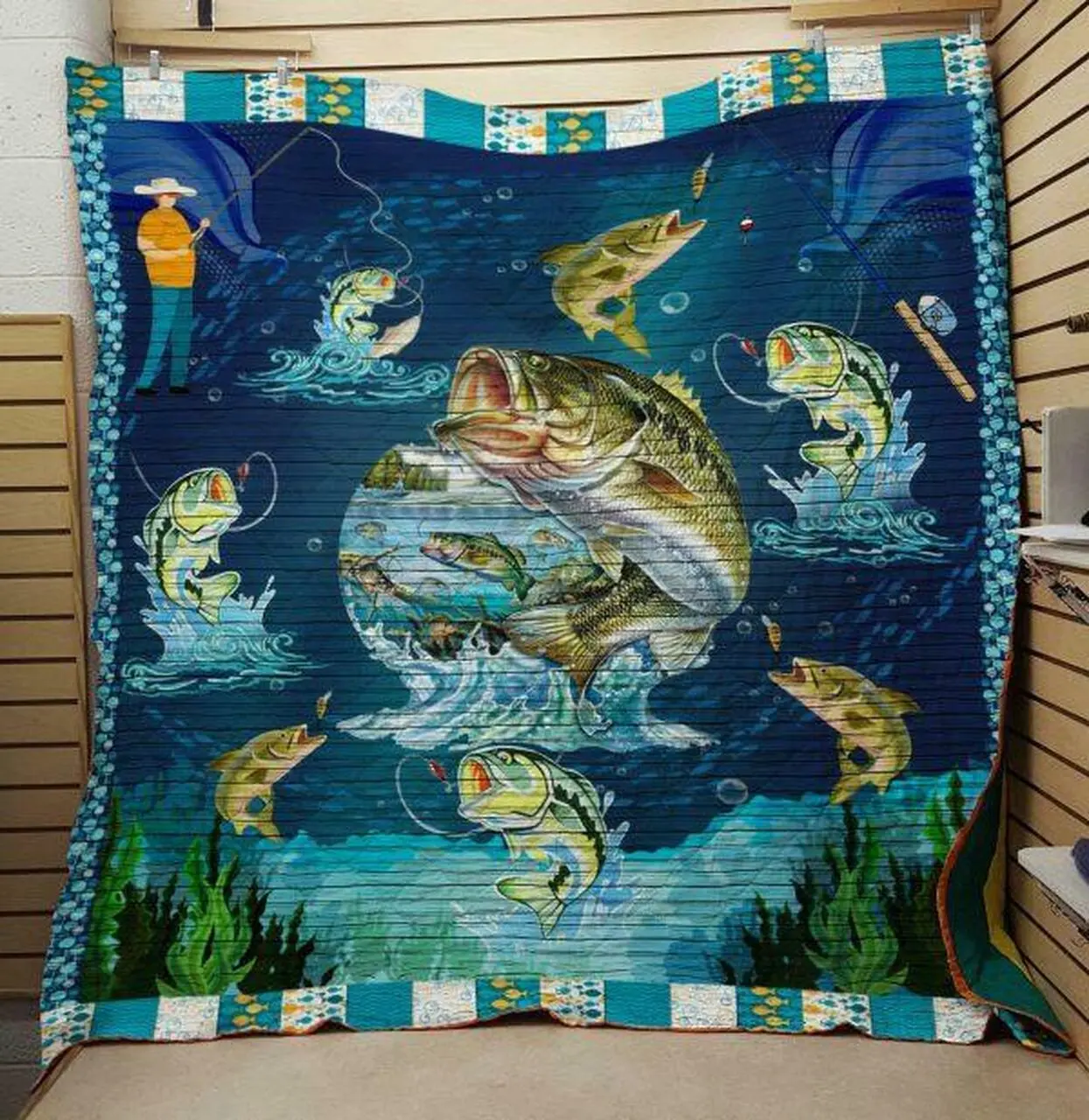Fishing Quilt V4 Design By Exrain and Home Decor