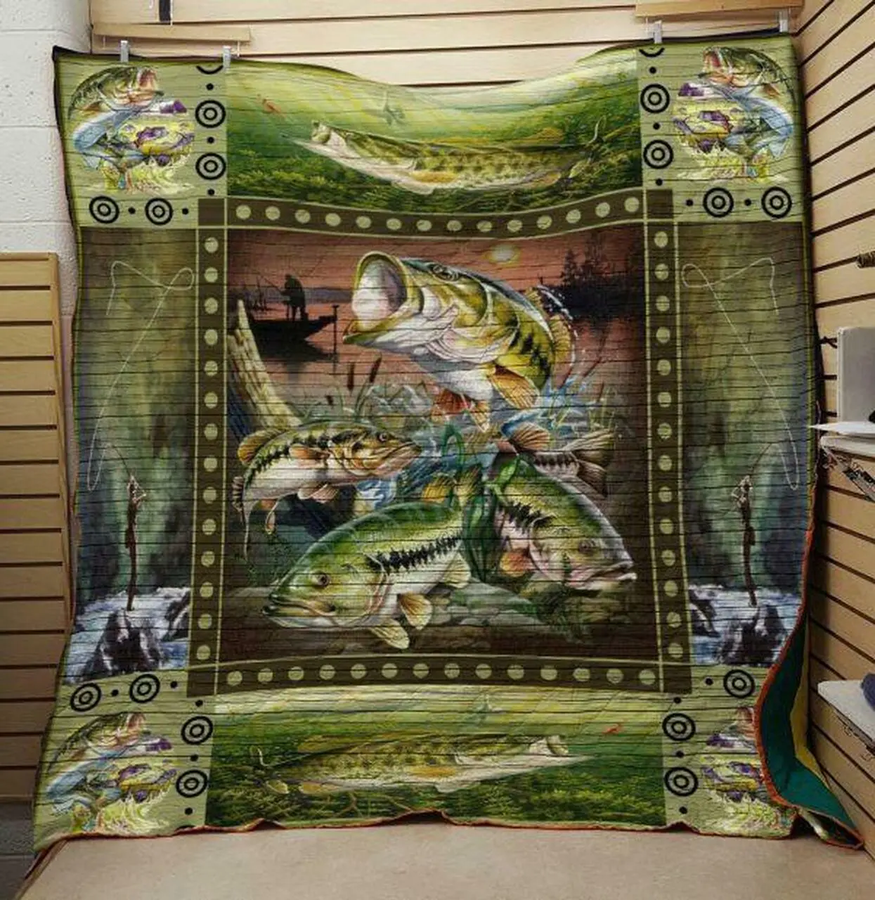 Fishing Quilt V7 and Home Decor