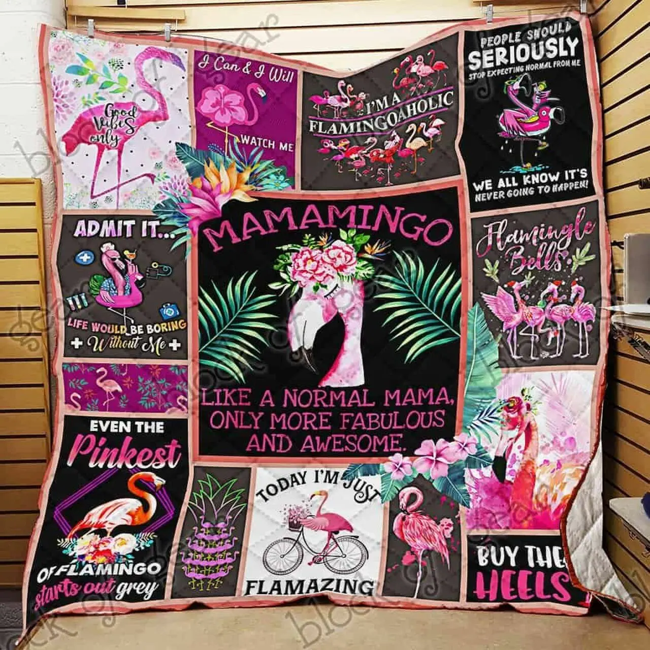 Flamazing Mamamingo Cl18100279Mdq Quilt Blanket and Home Decor