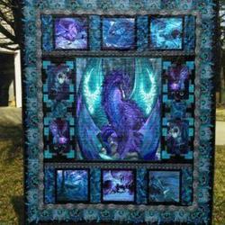 Flame Of Sapphire Cla0710385Q Quilt Blanket and Home Decor