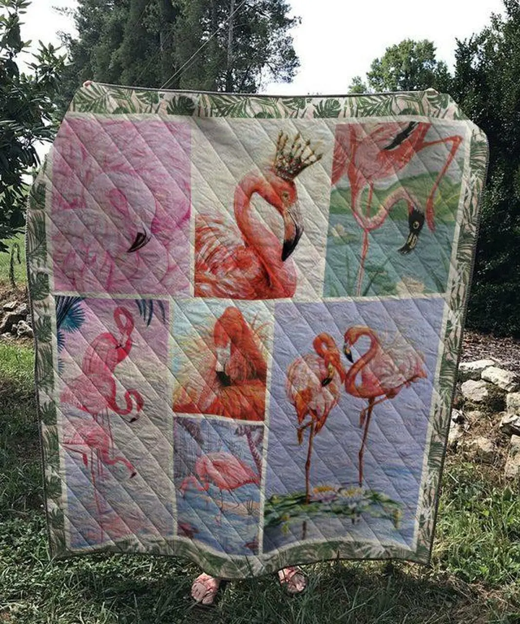 Flamingo 1303 18 Quilt Blanket Quilt and Home Decor