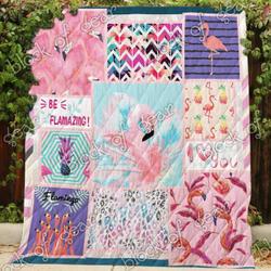 Flamingo Cl2100186Mdq Quilt Blanket and Home Decor