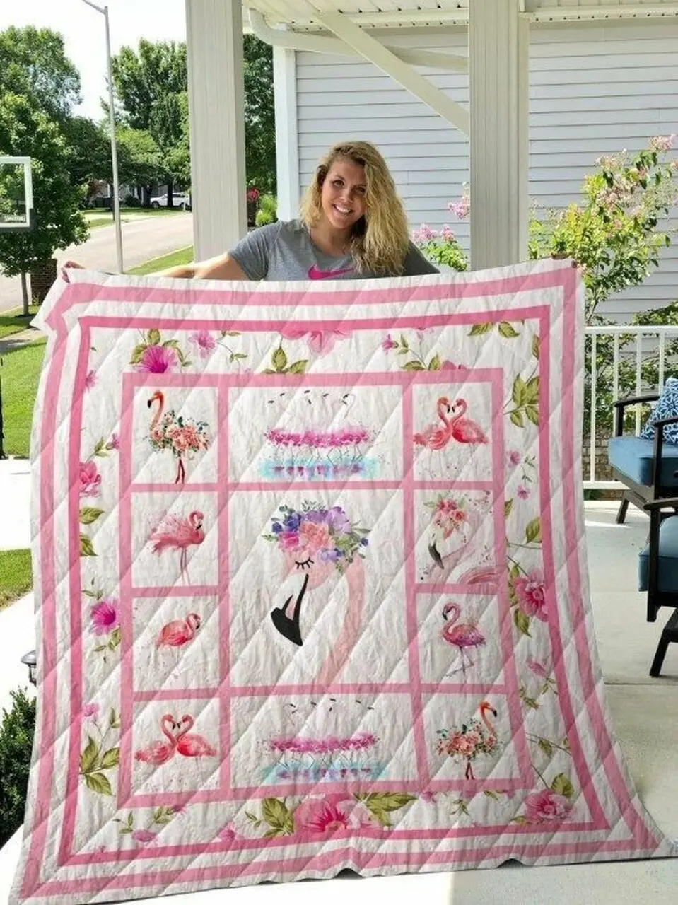 Flamingo Clh1610010Q Quilt Blanket and Home Decor