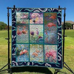 Flamingo Hur Quilt Cysitp and Home Decor