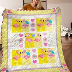 Flamingo Quilt Blanket C9B300340MI and Home Decor