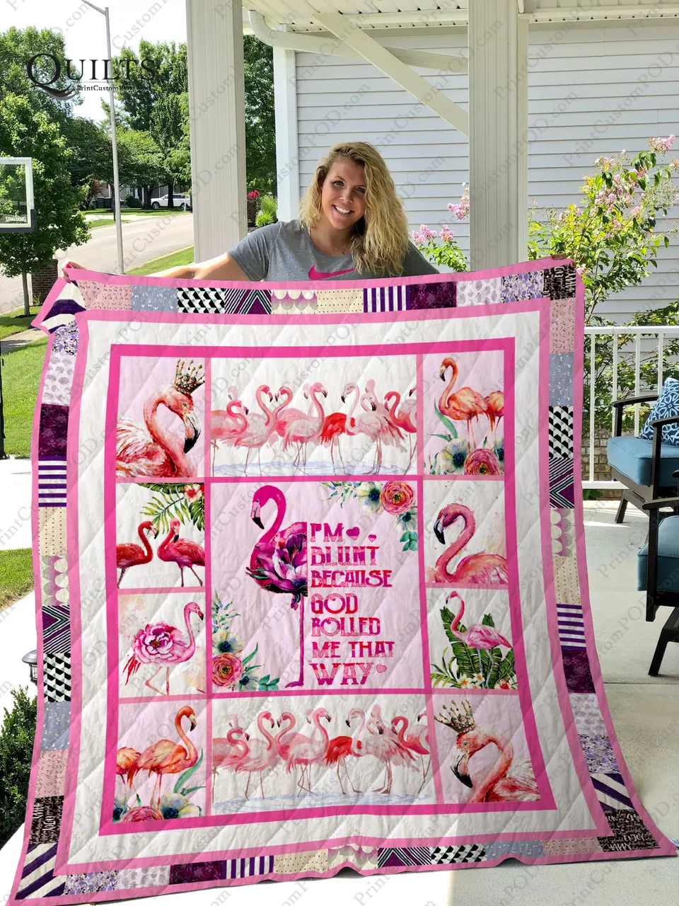 Flamingo Quilt Blanket and Home Decor