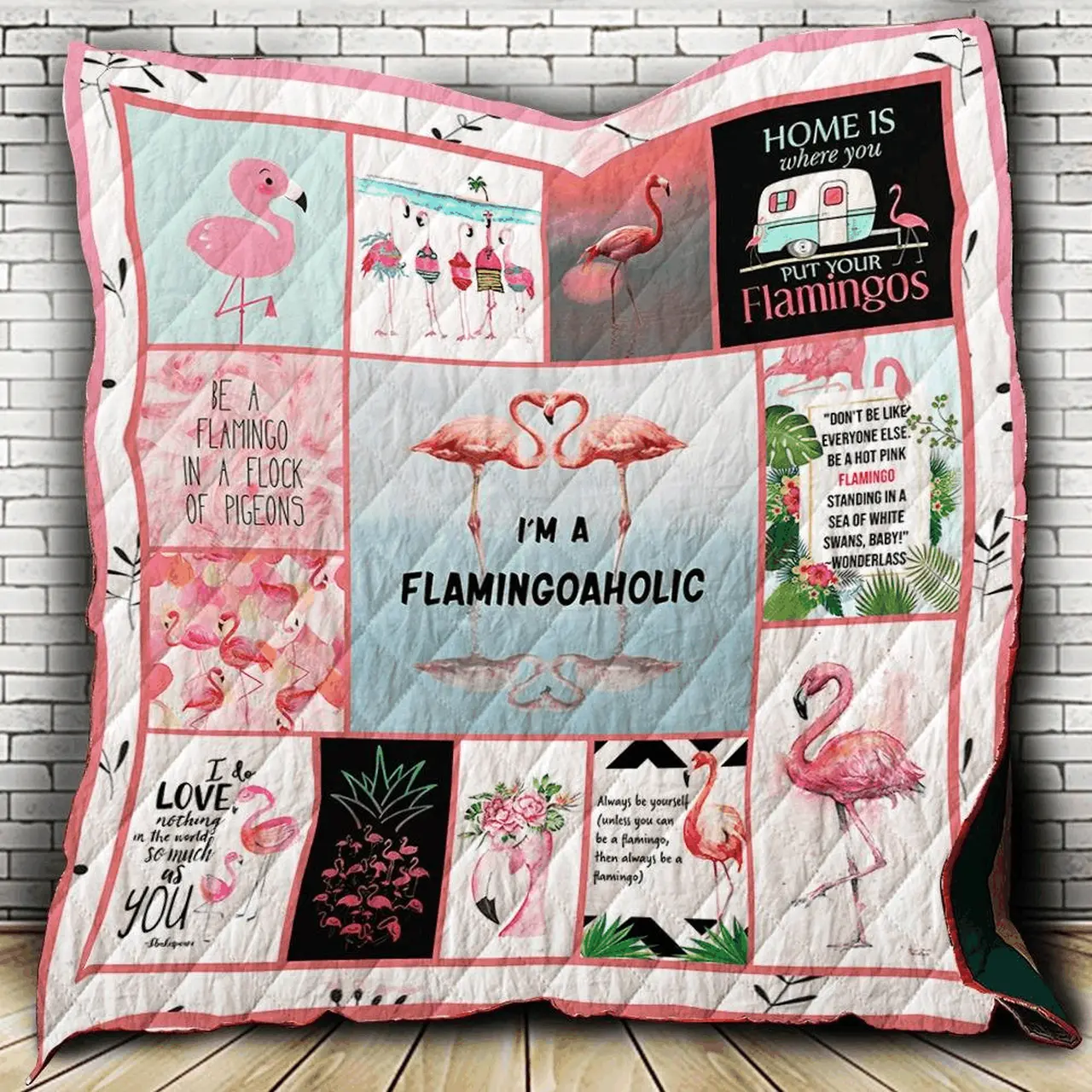 Flamingo Quilt Blanket DHC1301569VT and Home Decor