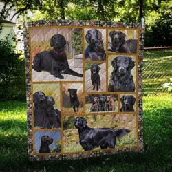 Flat Coated Retriever Cute Quilt Blanket Dhc09122002Dd and Home Decor
