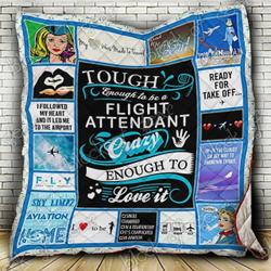 Flight Attendants Cl19100332Mdq Quilt Blanket and Home Decor
