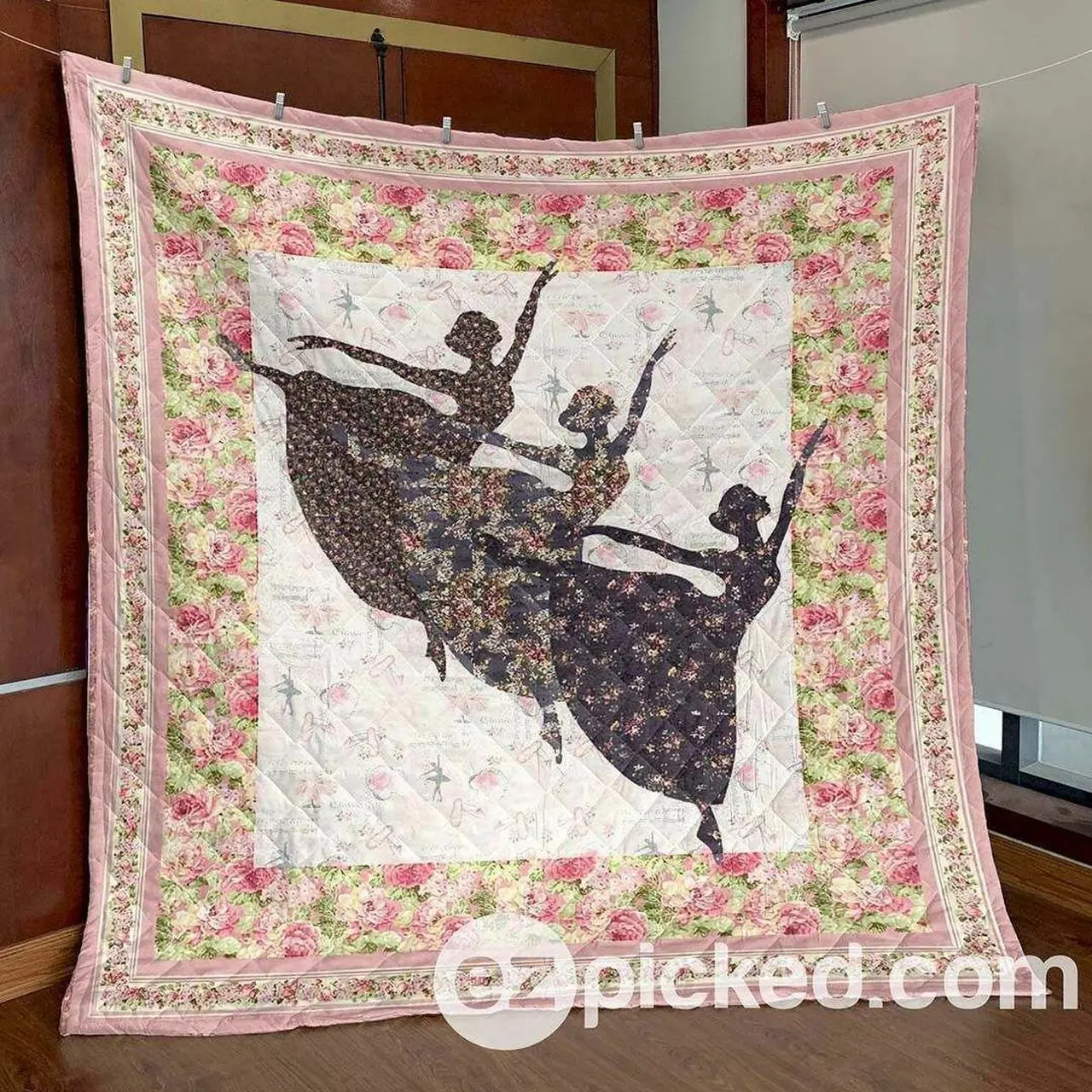 Floral Ballet Hur Quilt Cysiff and Home Decor