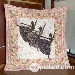 Floral Ballet Hur Quilt Cysiff and Home Decor