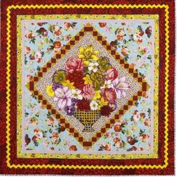 Floral Bouquet Hur Quilt ak and Home Decor