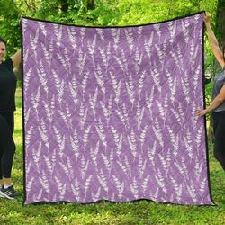 Floral Lavender Cl12100291Mdq Quilt Blanket and Home Decor