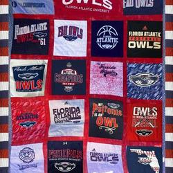 Florida Atlantic Owls Quilt Blanket Lv01  Quilt and Home Decor