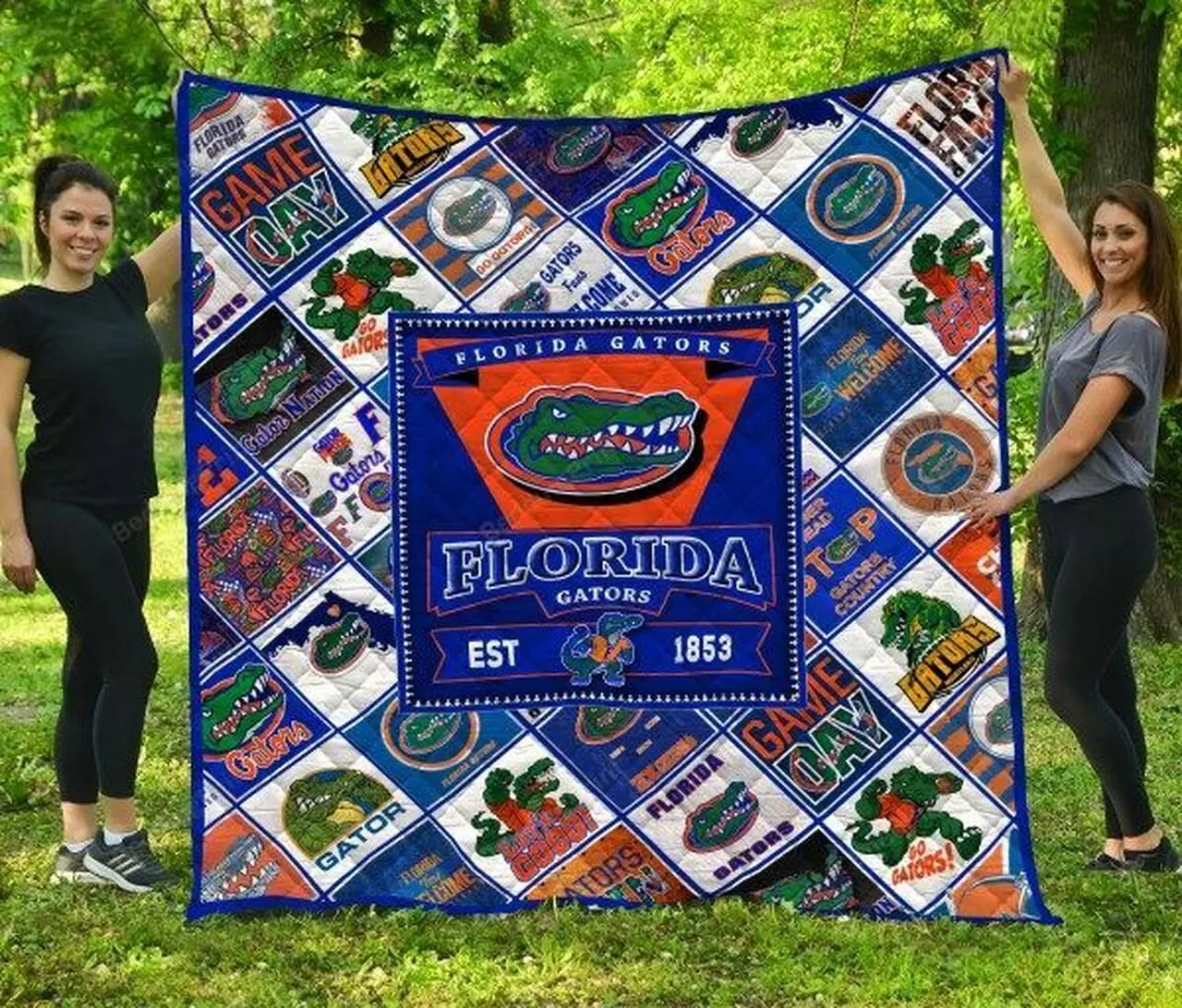 Florida Gators 1 Quilt Blanket Fan Made and Home Decor