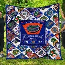 Florida Gators 1 Quilt Blanket Fan Made and Home Decor