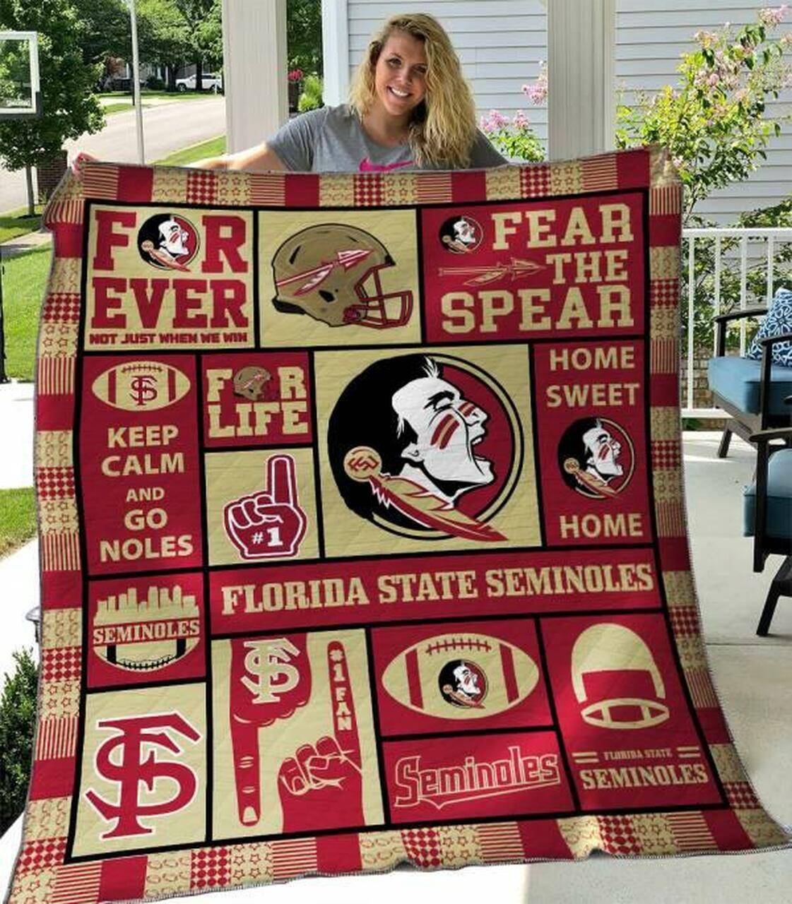 Florida State Seminoles Quilt Blanket B080611 Quilt and Home Decor