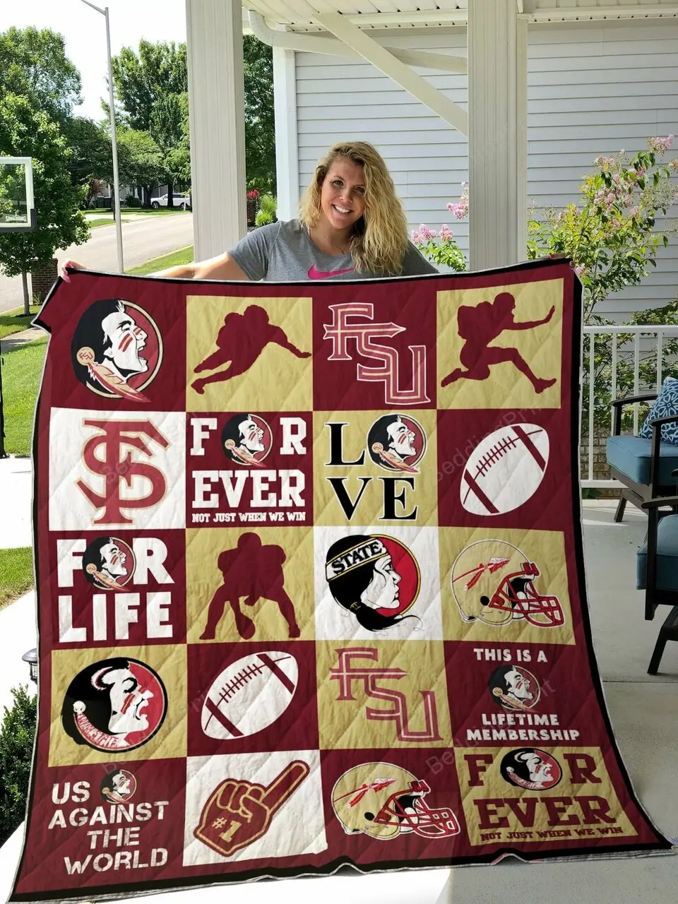 Florida State Seminoles Quilt Blanket and Home Decor