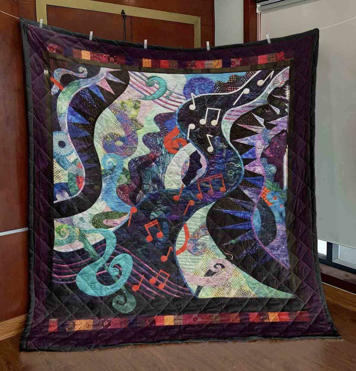 Flow Of Music Clt250624 Quilt Blanket and Home Decor