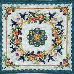Flower And Bird Cla1510158Q Quilt Blanket and Home Decor