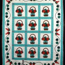 Flower Basket Hur Quilt Cysirh and Home Decor