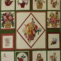 Flower Basket Hur Quilt yv and Home Decor