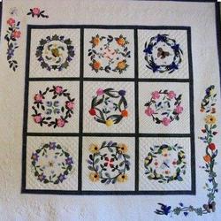 Flower Circle Cla1910209Q Quilt Blanket and Home Decor