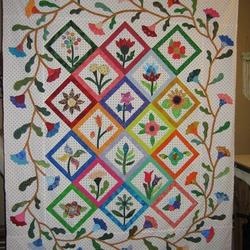Flower Cla1510126Q Quilt Blanket and Home Decor