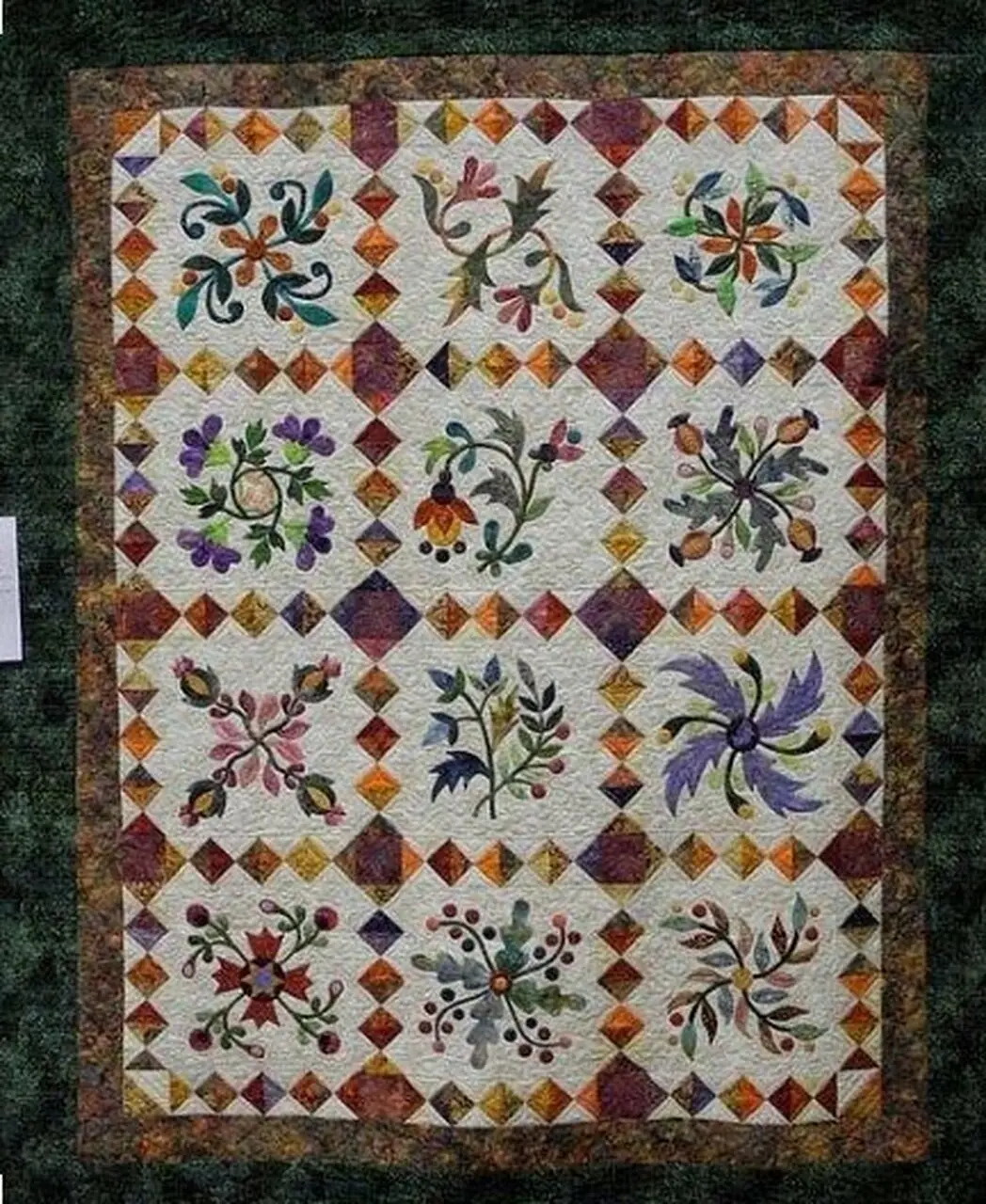 Flower Cla1710180Q Quilt Blanket and Home Decor