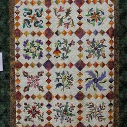 Flower Cla1710180Q Quilt Blanket and Home Decor