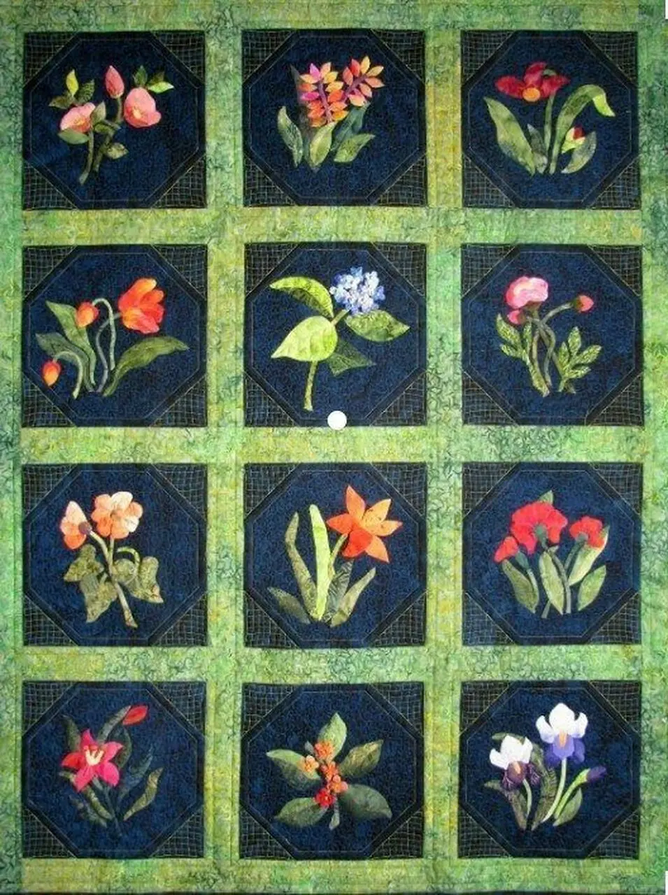 Flower Cla1910195Q Quilt Blanket and Home Decor