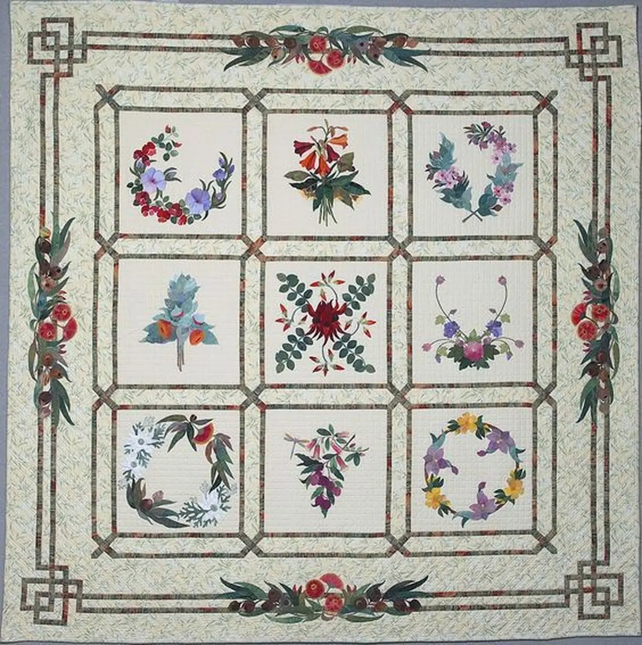 Flower Cla2210210Q Quilt Blanket and Home Decor