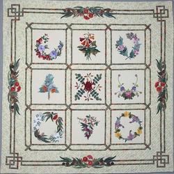 Flower Cla2210210Q Quilt Blanket and Home Decor