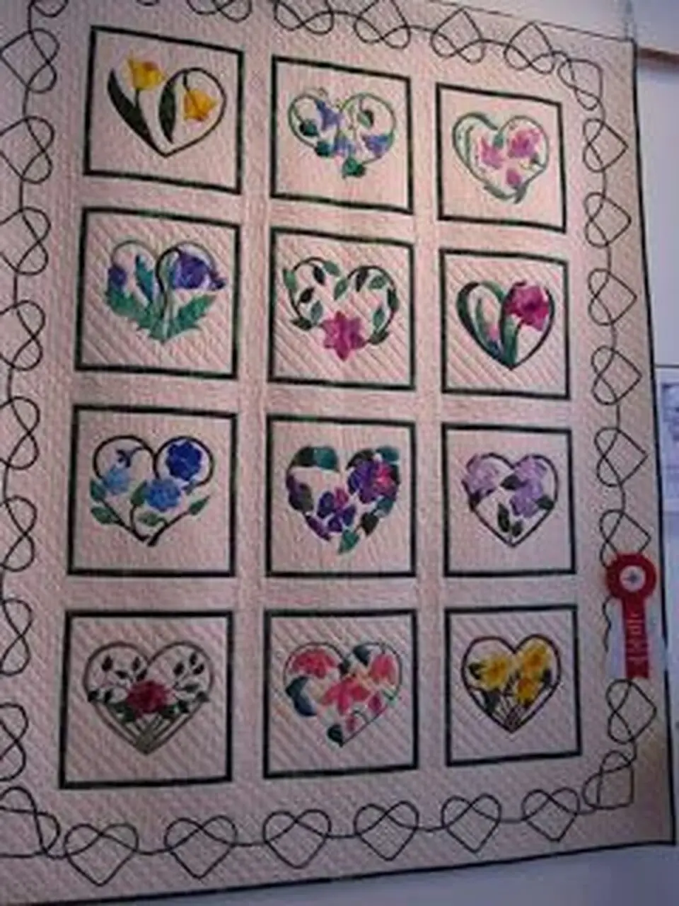 Flower Heart Cla1510171Q Quilt Blanket and Home Decor