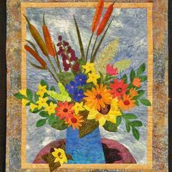 Flower Pot Hur Quilt Cysirn and Home Decor
