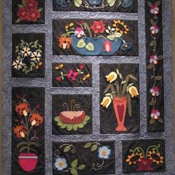 Flower Pots Cla1010292Q Quilt Blanket and Home Decor