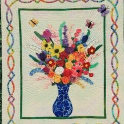 Flower Pots Cla1710288Q Quilt Blanket and Home Decor