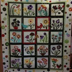 Flowers Cla1710307Q Quilt Blanket and Home Decor