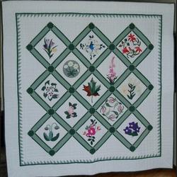 Flowers Cla2210242Q Quilt Blanket and Home Decor