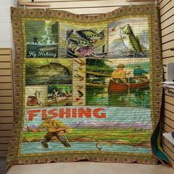 Flying Fishing Quilt and Home Decor