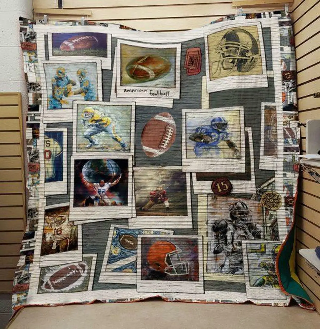 Football 203057 Quilt Blanket Quilt and Home Decor