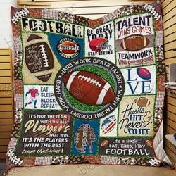 Football Cl18100285Mdq Quilt Blanket and Home Decor