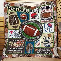Football Cl18100289Mdq Quilt Blanket and Home Decor