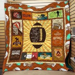 Football Cla1610462Q Quilt Blanket and Home Decor