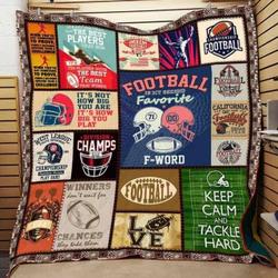 Football Cla1610466Q Quilt Blanket and Home Decor