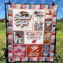Football Mom Hur Quilt Cysiej and Home Decor