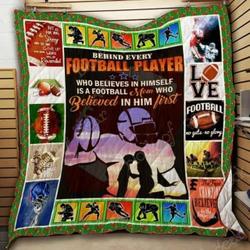 For My Son Football Cl18100290Mdq Quilt Blanket and Home Decor