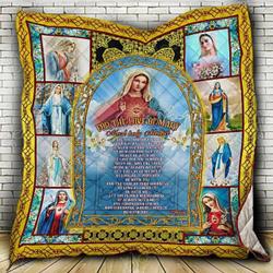 For The Love Of Mother Mary Cl18100291Mdq Quilt Blanket and Home Decor